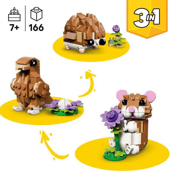 Lego Creator 3 in 1 Cute Hamster with a Flower