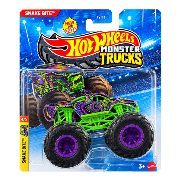 Hot Wheels Monster Trucks Snake Bite Green & Purple