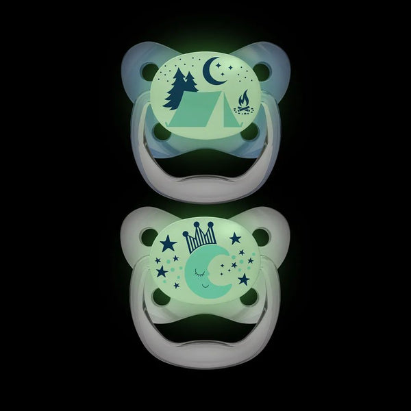 Dr.Browns Pacifiers Glow in the Dark Butterfly Shield Soother Stage - Blue