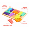 Curious Cub 2 Part Geometry Puzzle Wooden Learning Toy - Dezine Kids