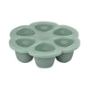 Beaba Silicone Multiportions Trays 6*5 oz. - Sage Green