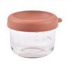 Beaba Glass Storage Container, Airtight Container with Graduation Measuring Scale, 150ml - Terracotta - Dezine Kids