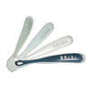 Beaba Set of 4 Easy-Grip 1st Stage Silicone Spoons Rain - Dezine Kids