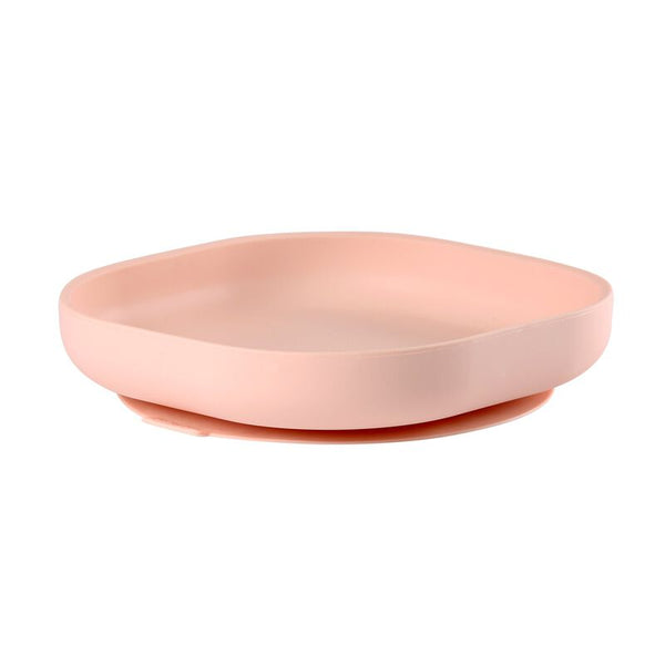 Beaba Silicone Suction Plate - Light Pink - Dezine Kids