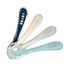 Beaba 2nd Stage Silicone Spoon with Ultra Soft Tip, Gum Friendly, Ergonomic Handles - Set of 4