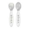 Beaba 2nd stage ergonomic cutlery set 2 pieces - Light Mist - Dezine Kids