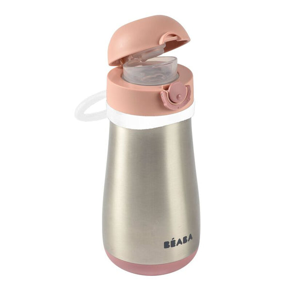 Beaba Stainless Steel Bottle 350 ml - Vintage Pink