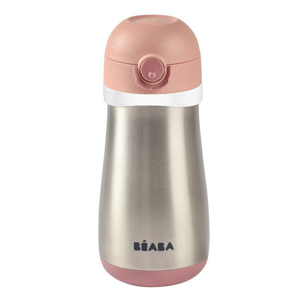 Beaba Stainless Steel Bottle 350 ml - Vintage Pink