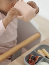 Beaba Silicone 3 Piece Learning Set, Non-Slip, Unbreakable, BPA-Free Baby Feeding - Pink