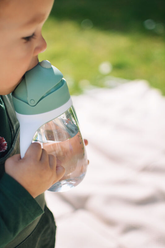 Beaba Straw Cup 300ml - Sage Green - Dezine Kids