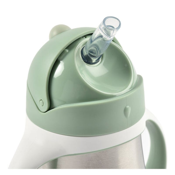 Beaba Stainless Steel Straw Cup 250 ml - Sage Green