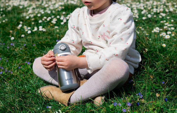 Beaba Stainless Steel Bottle 350 ml - Mineral Grey