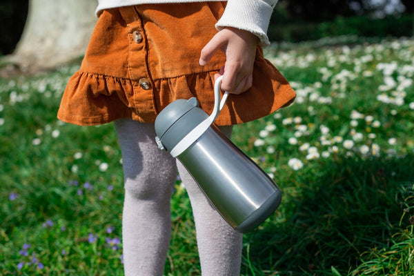 Beaba Stainless Steel Bottle 350 ml - Mineral Grey