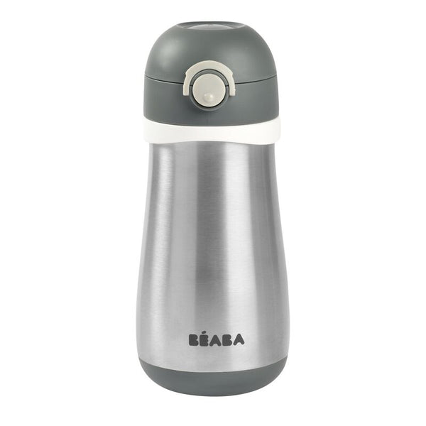 Beaba Stainless Steel Bottle 350 ml - Mineral Grey
