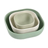 Beaba Silicone 3 piece nesting bowl set - Sage Green - Dezine Kids