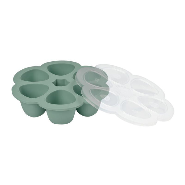 Beaba Silicone Multi-Portion Trays 6*5 oz. - Sage Green - Dezine Kids