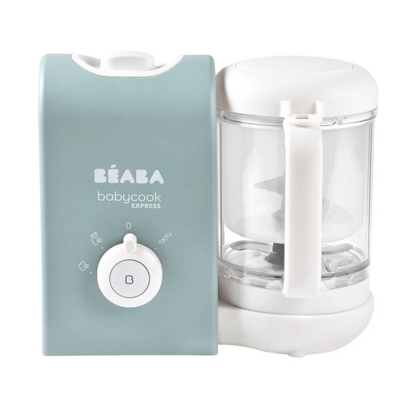 Beaba Babycook Express Multifunctional Baby Food Processor, Blender, Steamer, Sterilizer and Cooker - Baltic Blue