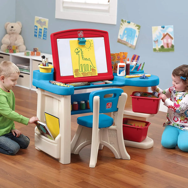 Step 2 Plastic Studio Art Desk Activity Toy for Kids - Dezine Kids