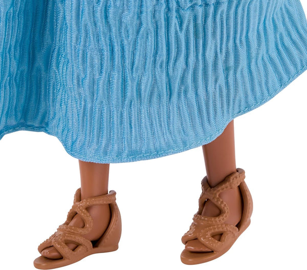 Barbie Disney The Little Mermaid Ariel Fashion Doll On Land in Signature Blue Dress - Dezine Kids