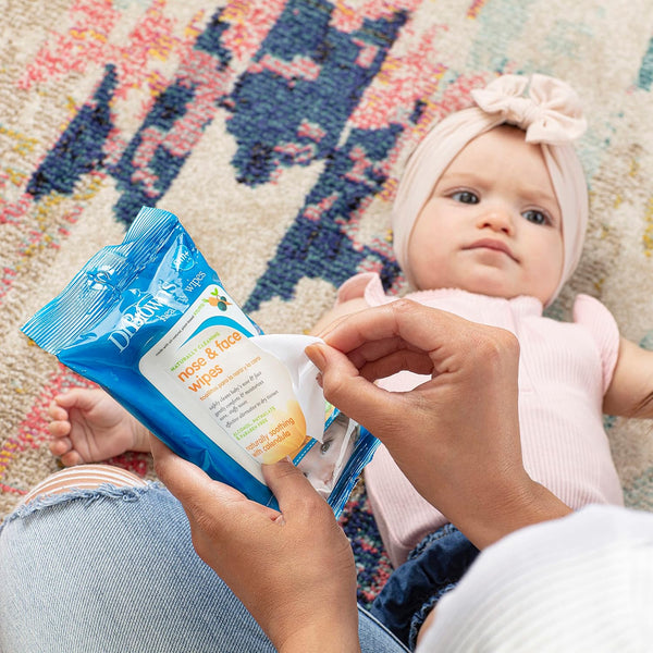 Dr.Browns Nose & Face Healthy Wipes, 30 Count - Dezine Kids