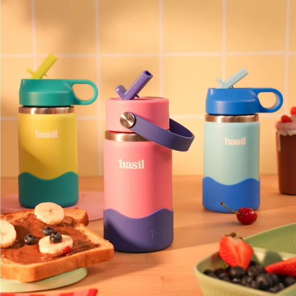 Basil Insulated Stainless steel Sipper with Loop Handle - Glacier