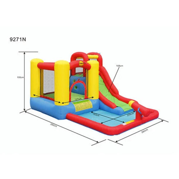 Happy Hop Jump & Splash Adventure Zone With Cannon for Kids Ages 3 Years and Up
