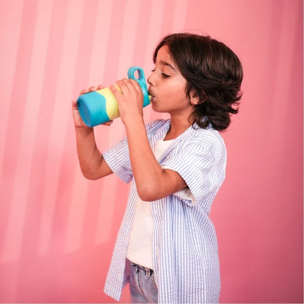 Basil Insulated Stainless steel Sipper with Loop Handle- Lagoon