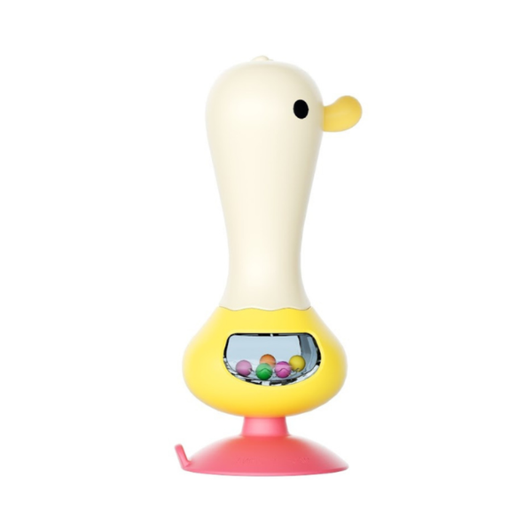 Hola Duck Baby Teething Rattle Interactive Sensory Activity - Dezine Kids