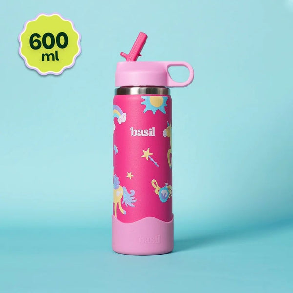 Basil Insulated Stainless steel Sipper with Loop Handle- Pixie Dash