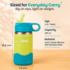 Basil Insulated Stainless steel Sipper with Loop Handle- Lagoon