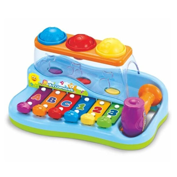 Hola Play Music Center Rainbow Xylophone with Pounding Toy - Dezine Kids