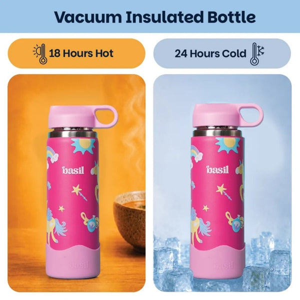 Basil Insulated Stainless steel Sipper with Loop Handle- Pixie Dash
