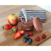 Beaba Glass Storage Container, Airtight Container with Graduation Measuring Scale, 150ml - Terracotta - Dezine Kids