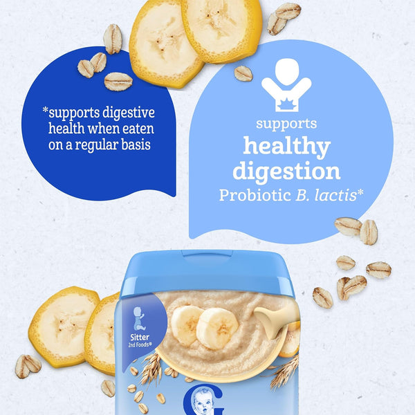 Gerber Cereal for Sitters, 6+ months - Oatmeal Banana