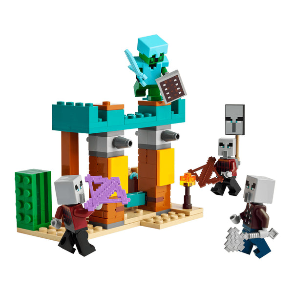 Lego Minecraft The Illager Desert Patrol Gaming Kit for Kids