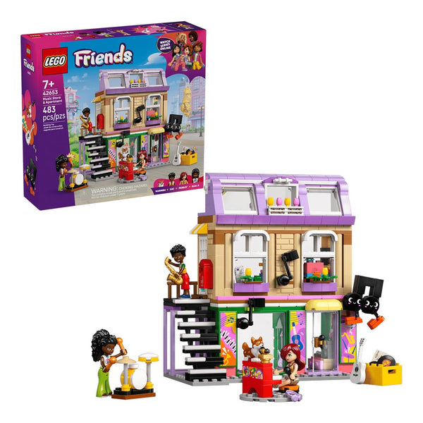 Lego Friends Music Store & Apartment Building Set Pretend