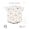 Bibado Short Sleeve Coverall Weaning Bib - Serengeti Spaghetti