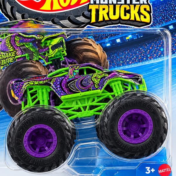 Hot Wheels Monster Trucks Snake Bite Green & Purple