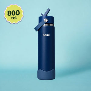 Basil Insulated Stainless steel Sipper with Carry Handle - Classic Navy