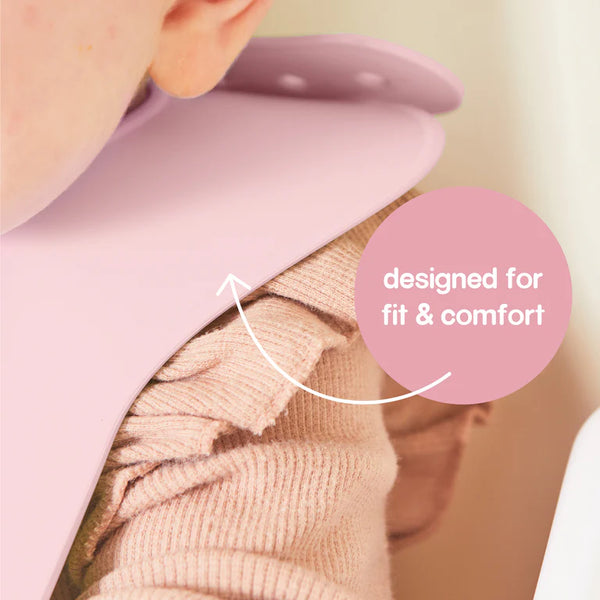 B.Box Silicone Bib - Blush Pink