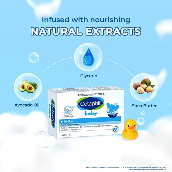 Cetaphil Baby Mild Bar Kids Soap - 75 g
