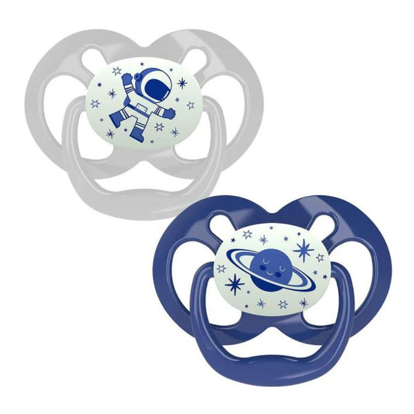 Blue Advantage Pacifiers (Stage 2) Glow In The Dark | Pack Of 2