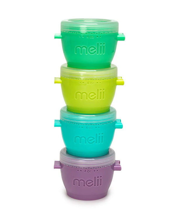 Melii Snap & Go Pods Airtight & Leakproof Cover, 118 ml - Pack of 4