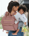 Mainframe Wide Open Backpack Diaper Bag - Dusty Rose