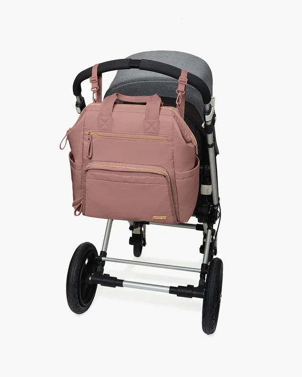 Mainframe Wide Open Backpack Diaper Bag - Dusty Rose