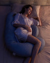 Momcozy F Shaped Pregnancy Pillow with Air Layer - Grey
