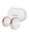 Momcozy M6 Wearable Electric Breast Pump, Flange Size: 24mm, Pack of 2 - Cozy Red