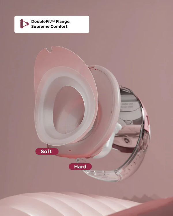 Momcozy M6 Wearable Electric Breast Pump, Flange Size: 24mm, Pack of 2 - Cozy Red