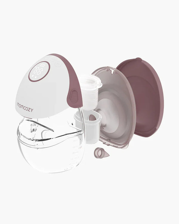 Momcozy M6 Wearable Electric Breast Pump, Flange Size: 24mm, Pack of 2 - Cozy Red