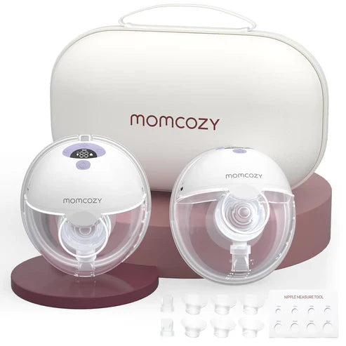 Momcozy M5 Wearable Double Electric Breast Pump - Purple